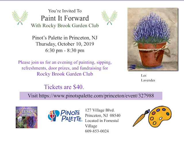 Paint Beautiful Lavender At Fundraiser For Rocky Brook Garden Club